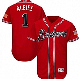 Braves 1 Ozzie Albies Red Flexbase Jersey Dzhi,baseball caps,new era cap wholesale,wholesale hats